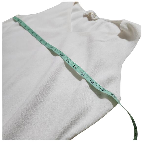 Escada heavy knit white sheath dress size Ger 40 US 10/M - Picture 5 of 6